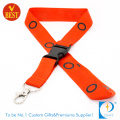 Promotional Flat Polyester Printed Lanyard with Buckle in High Quality From China